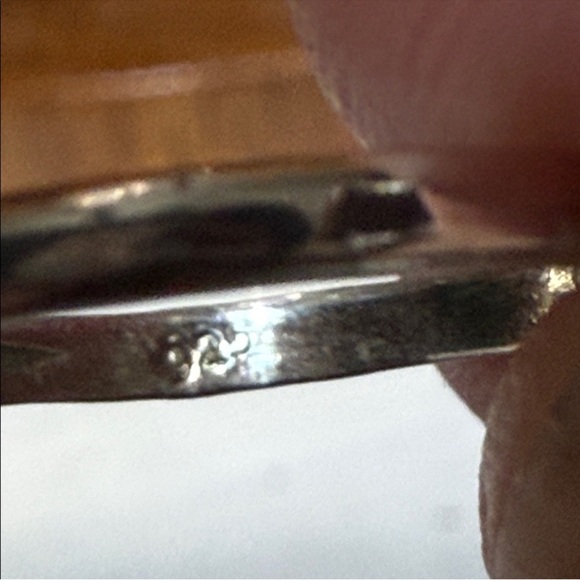 925 Sterling Silver Ring with natural Emerald Green Stone sz 6 1/2 - Picture 15 of 16